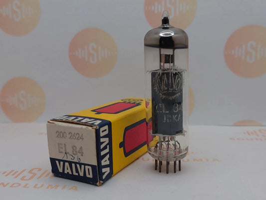 1个飞利浦EL84 6BQ5 O型吸气管，原装盒 - Valvo标签 - 维也纳，1967年 - 全新库存+