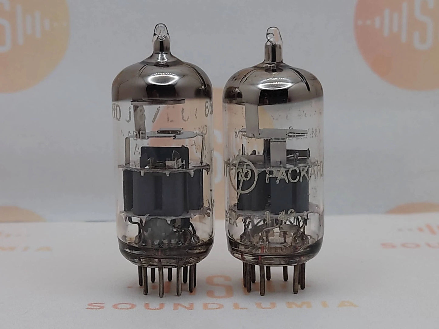 Amperex ECC88 6DJ6 HP Select O-Getter Passendes Paar - Heerlen, NL '71/72 - Stark