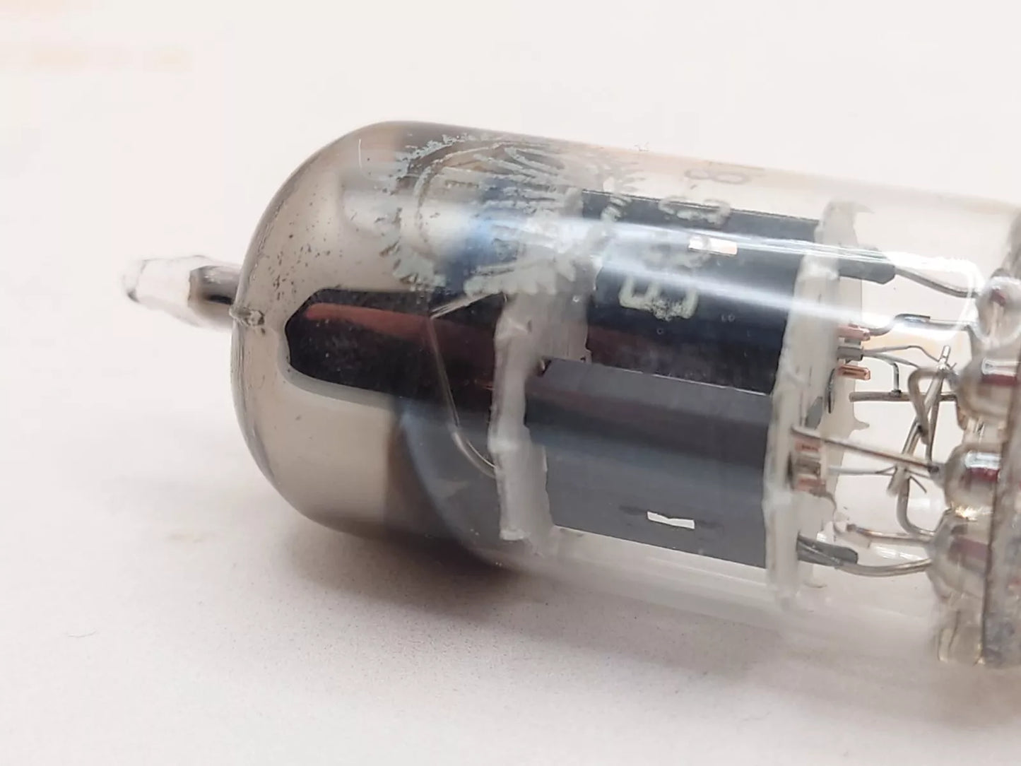 1x Siemens ECC81 12AT7 Square Getter - Munich Pre-1955 TkP - Valvo Label - NOS
