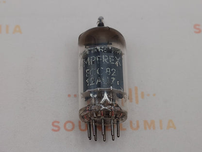 1x Amperex ECC82 Lange Platten Folie D-Getter - Heerlen 1956 - Fast NOS