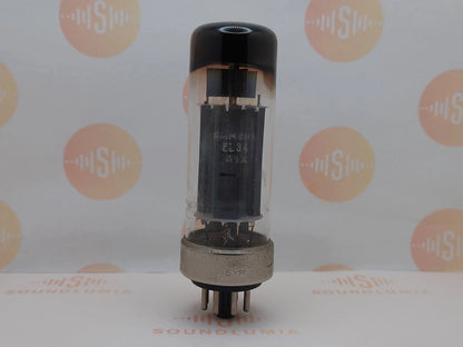 1x Valvo Hamburg EL34 金属底座 - 西门子标签 - 汉堡 1954 (DK SYA) - NOS+