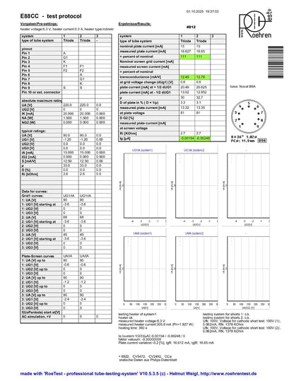 Amperex E88CC 6922 D 吸气剂 - 美国