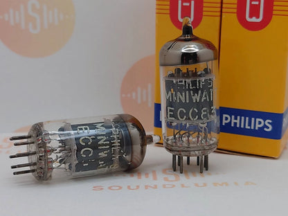 Philips ECC83 12AX7 Plaques courtes O-getter - Heerlen