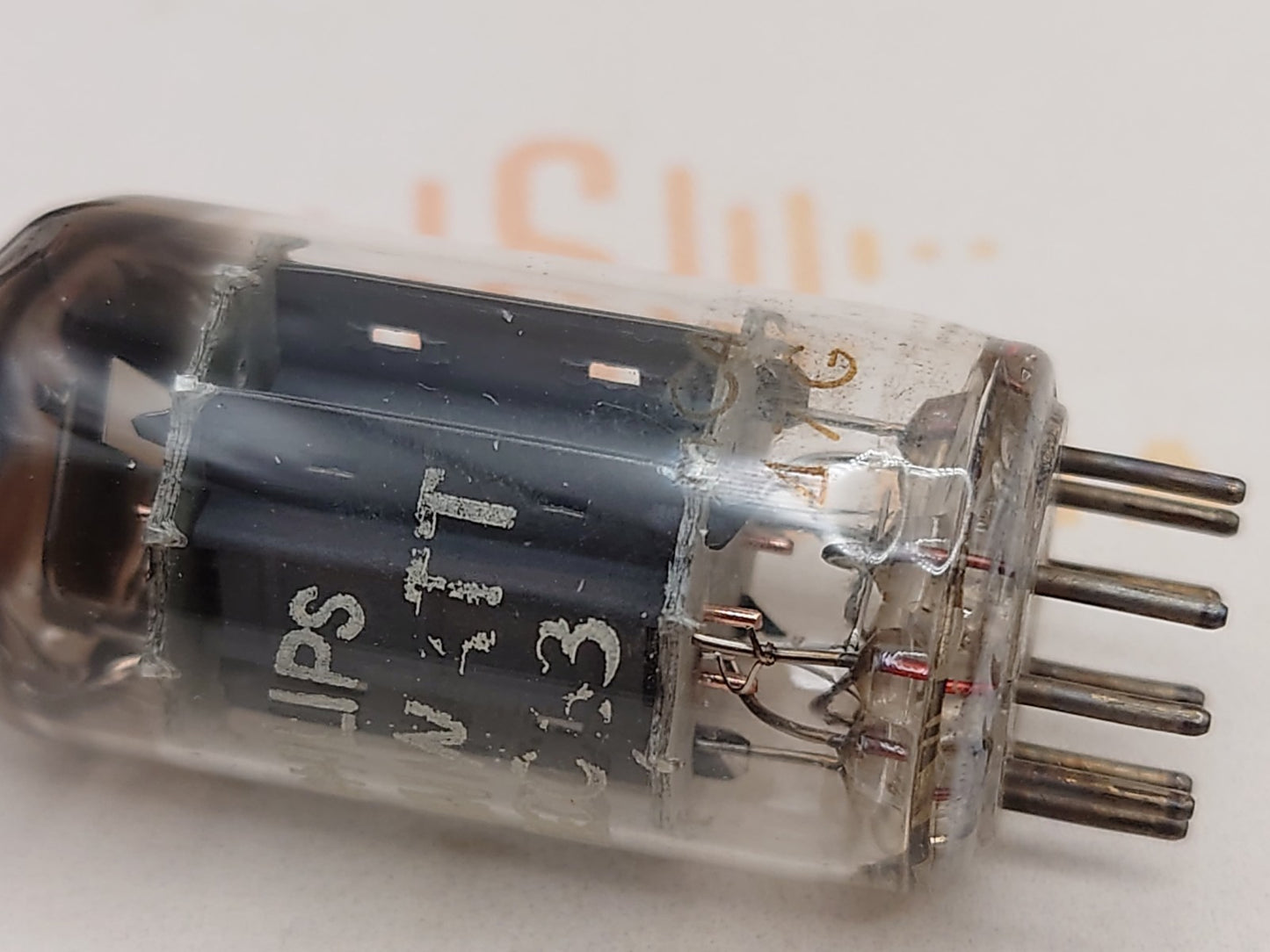 Philips ECC83 D-Folien Getter Lange Platten Passendes Paar - Heerlen '57 mC4 - Stark