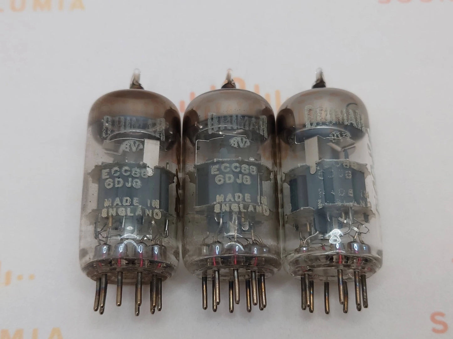 3x Brimar ECC88 6DJ8 O-Getter - Rochester 1961 - Nahe NOS