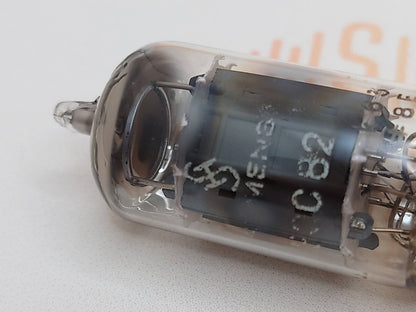 1x Siemens ECC82 12AU7 Lange Platten O-Getter - München 1958 K63 - Nahe NOS