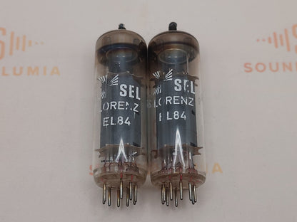 2x SEL Lorenz EL84 6BQ5 O-Getter - Nahezu NOS