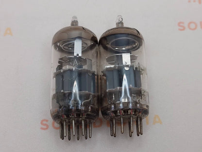 Amperex ECC88 6DJ6 HP Select O-Getter Passendes Paar - Heerlen, NL '71/72 - Stark