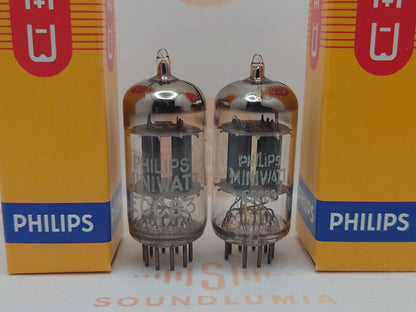 Philips ECC83 12AX7 Plaques courtes O-getter - Heerlen