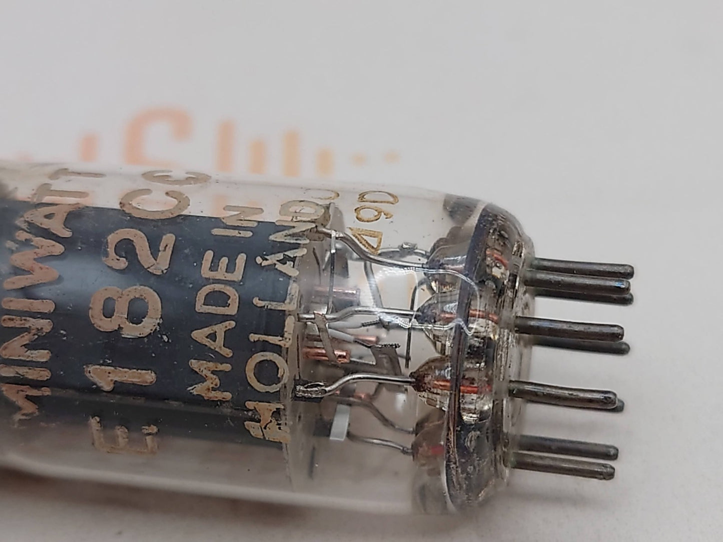 1x Philips E182CC D-Getter 4 Flügel Eingezogene Taille - Heerlen 1959 - NOS