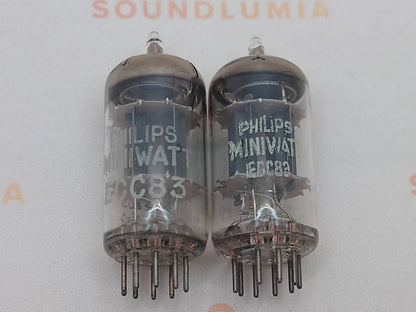 Philips ECC83 12AX7 Plaques courtes O-getter - Heerlen