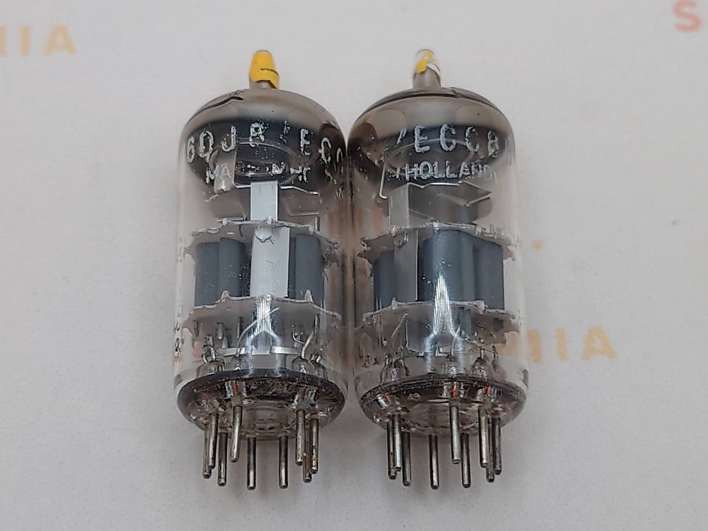 2x Amperex ECC88 6DJ6 O-Getter - HP Select - Heerlen 1965 - NOS