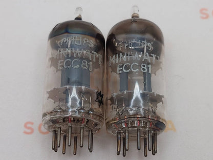 Philips ECC81 12AT7 Folien-D-Getter