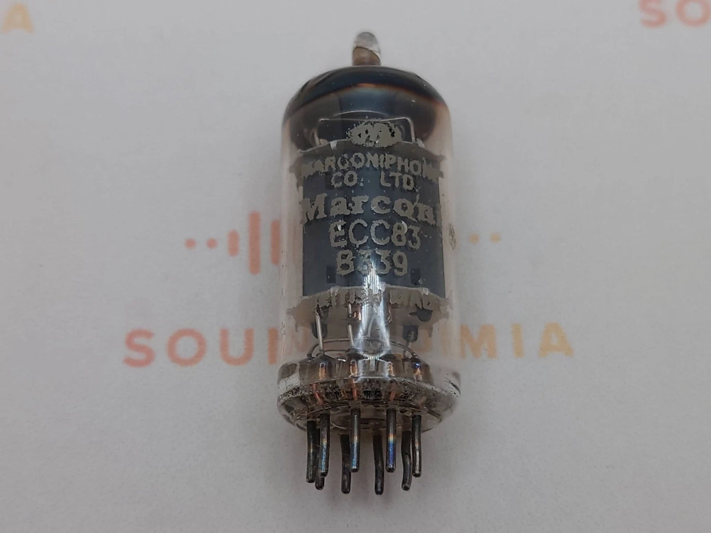 1x Mullard B339 CV492 (ECC83+) O-Getter Goldstift-Kurzplatten - Blackburn '59 