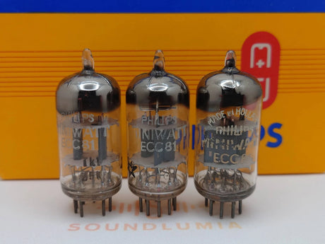 Philips ECC81 12AT7 vacuum tube with D-Foil Getter, image 15