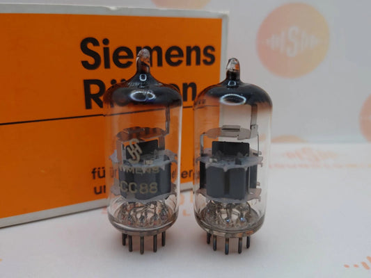 2x Siemens PCC88 7DJ8 (6DJ8 equiv.) Disc Getter - Munich 1957 - Test Strong