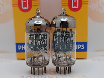 Philips ECC83 12AX7 Short Plates O-getter - Heerlen