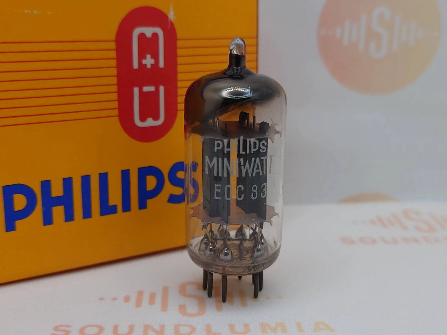 Valvo ECC83 12AX7 Long Plates D Foil Getter - Hamburg (mCP)