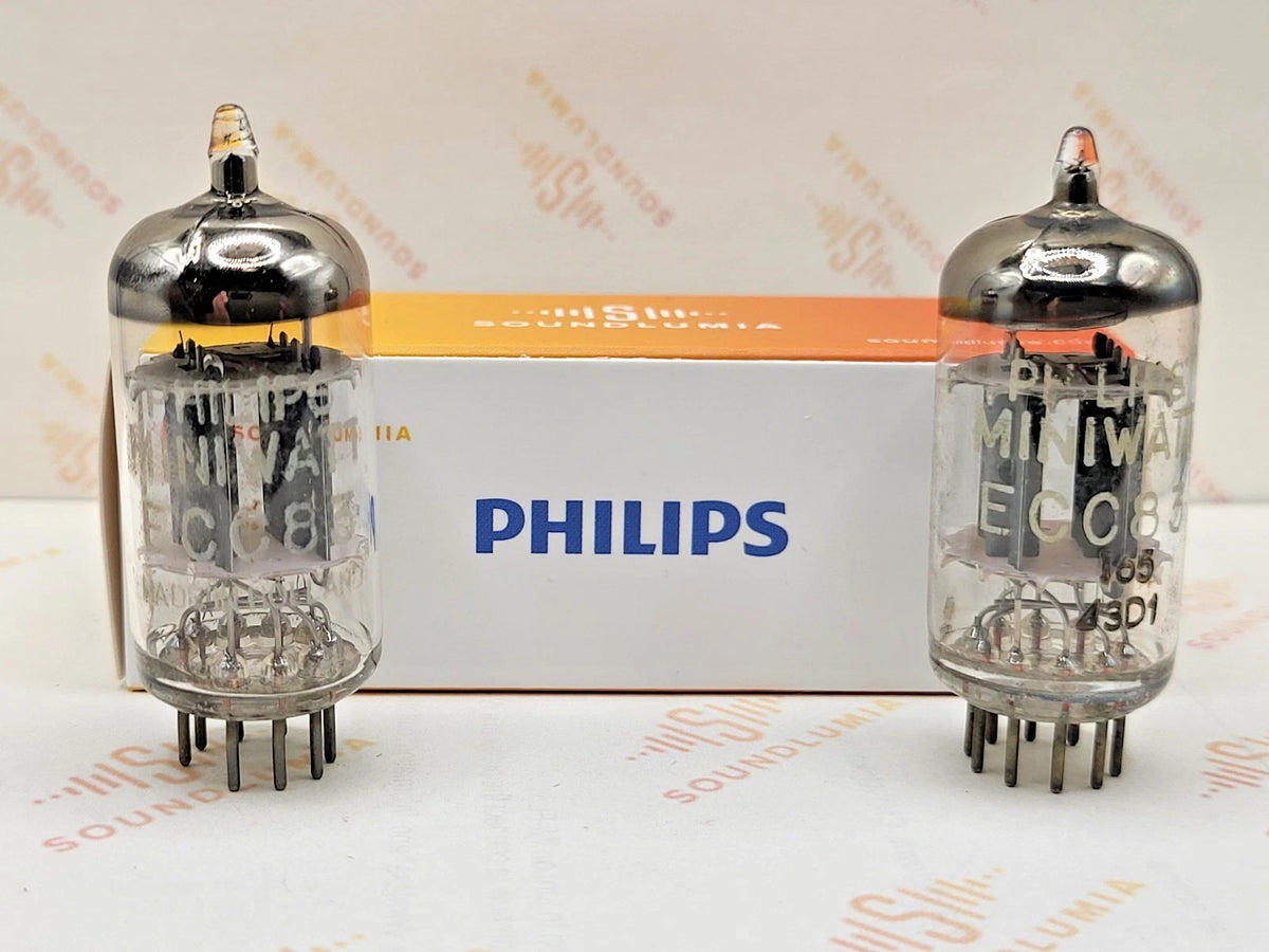 Philips ECC83 12AX7 Short Plates O-getter - Heerlen