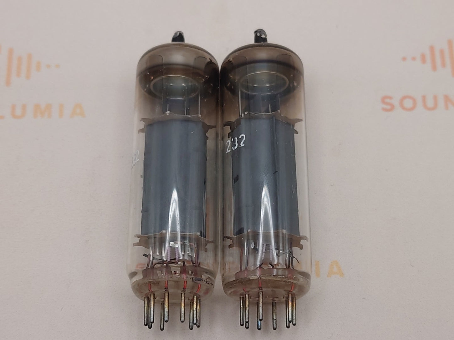 2x SEL Lorenz EL84 6BQ5 O-Getter - Nahezu NOS
