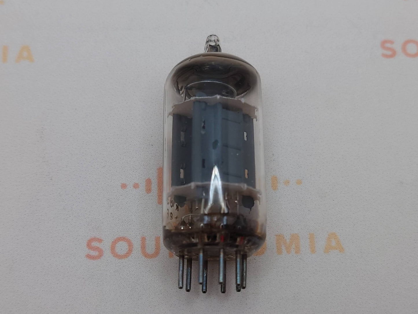 1x Siemens ECC82 12AU7 Lange Platten O-Getter - München 1958 K63 - Nahe NOS