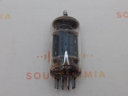1x Siemens ECC82 12AU7 Lange Platten O-Getter - München 1958 K63 - Nahe NOS