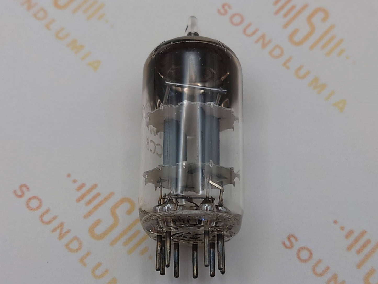 1x Philips ECC81 12AT7 D-getter Kupferstäbe - Kopenhagen 1953 TkB - Nahe NOS