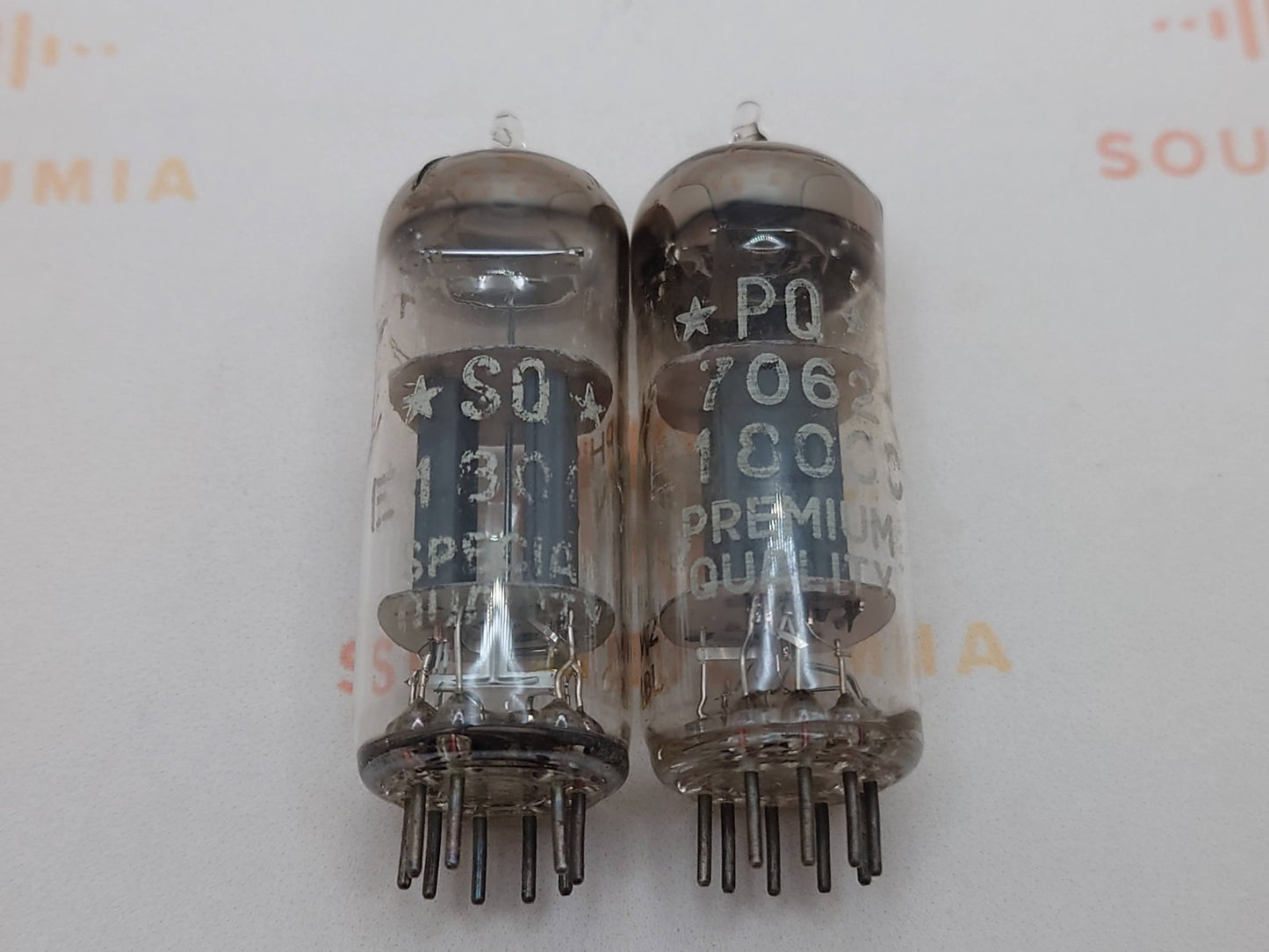 2x Philips E180CC D-getter Eingezogene Taille - SQ+PQ Etiketten - Heerlen '58 IV2 - Stark