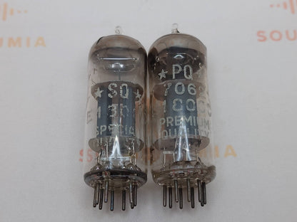 2x Philips E180CC D-getter Eingezogene Taille - SQ+PQ Etiketten - Heerlen '58 IV2 - Stark