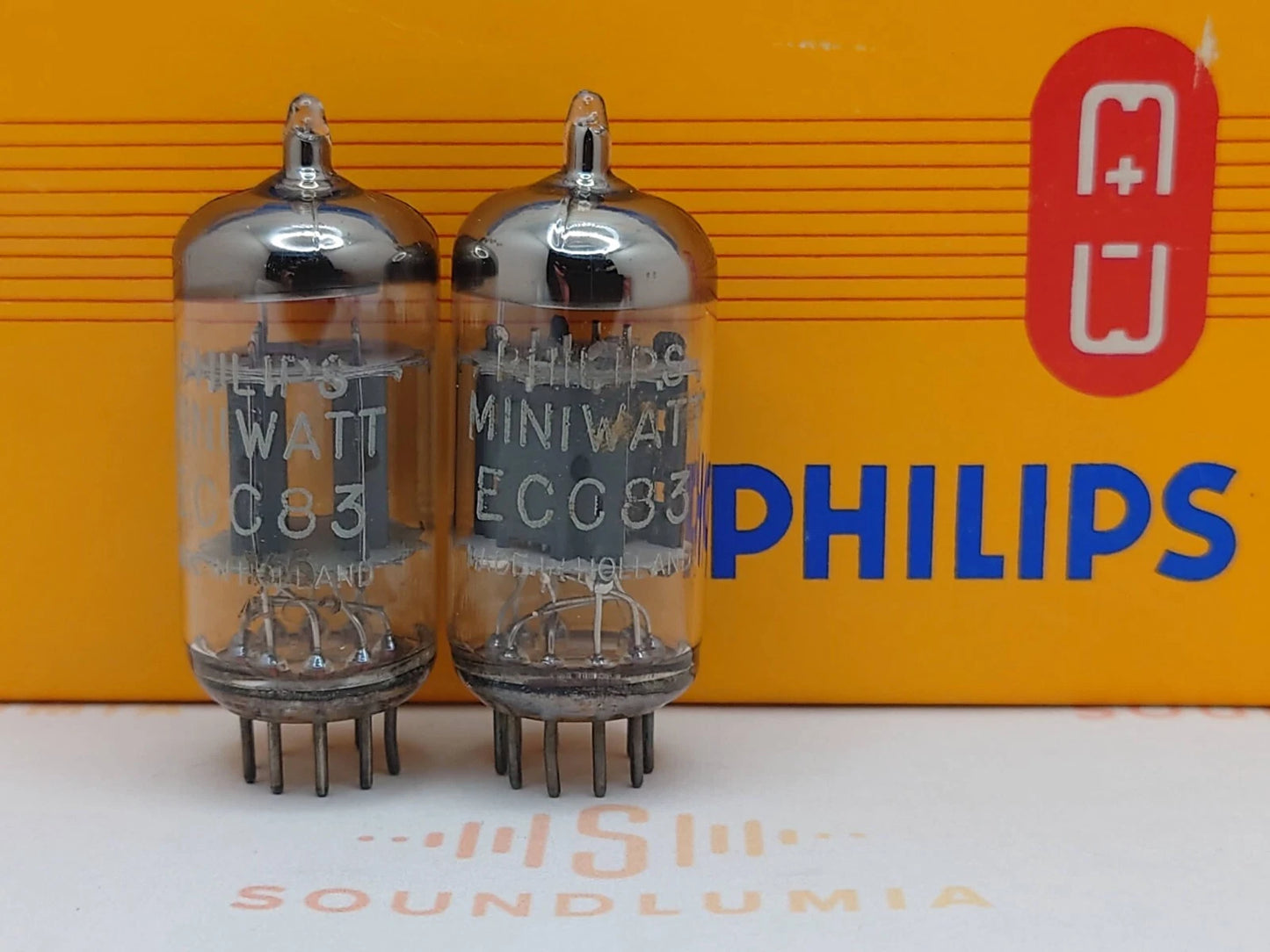 Philips ECC83 12AX7 Short Plates O-getter - Heerlen