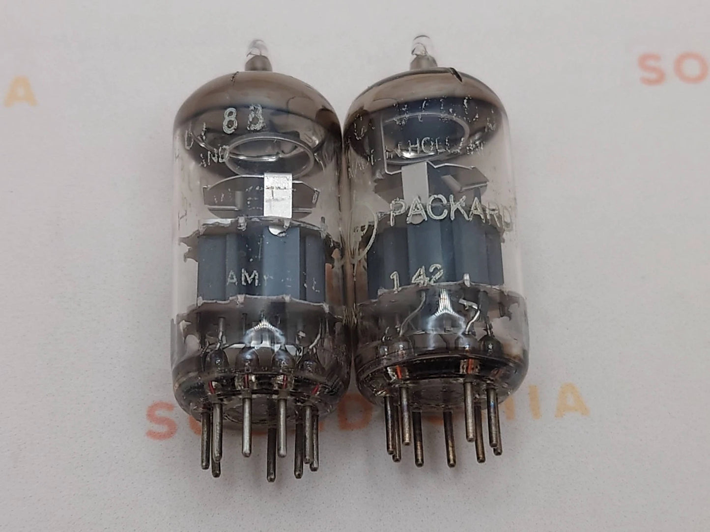 Amperex ECC88 6DJ6 HP Select O-Getter Passendes Paar - Heerlen, NL '71/72 - Stark