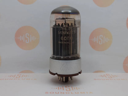 Philips 6080 DD Getter Triple Mica Metal Base - Holland