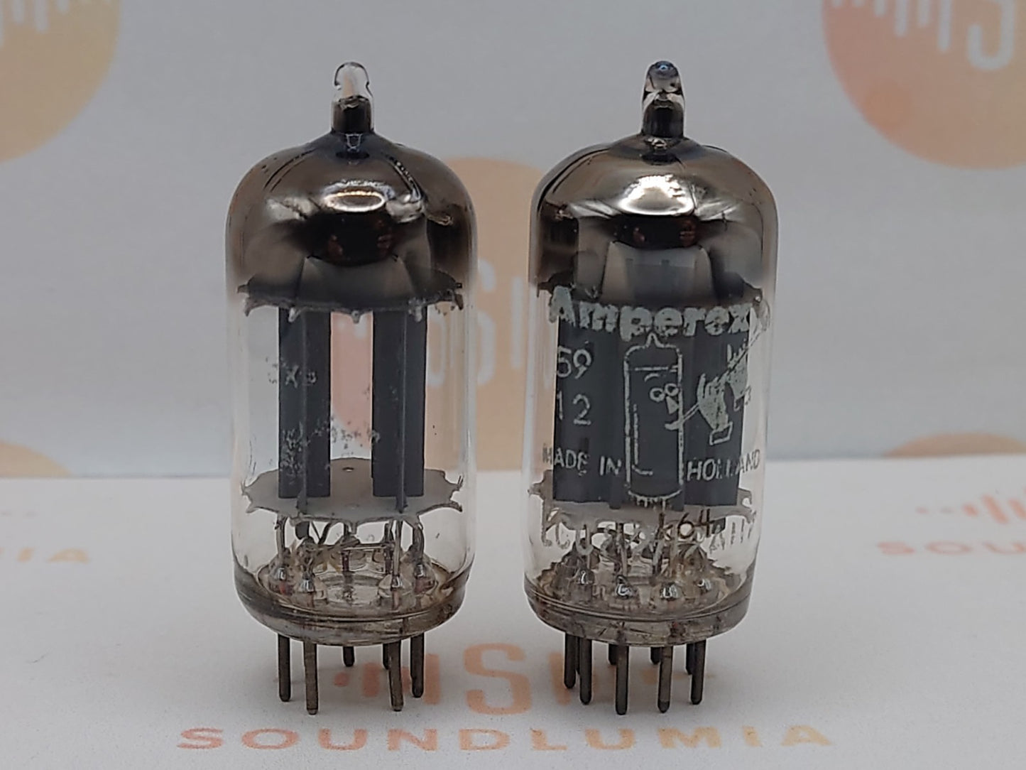 Philips ECC82 12AU7 Long Plates D-foil getter