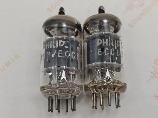 Philips ECC82 12AU7 短板 O 型吸气剂 - Heerlen 