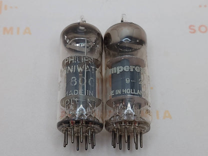 2x Philips E180CC D-getter Eingezogene Taille - SQ+PQ Etiketten - Heerlen '58 IV2 - Stark