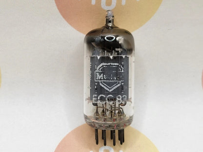 1x Valvo ECC83 Lange Platten Folie D Getter Original Box - Hamburg '54 (DX mCP) NIB 