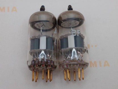 1x Mullard E88CC 6922 Dimple Disc Getter - Mitcham 1970 - AEG-Label - NOS