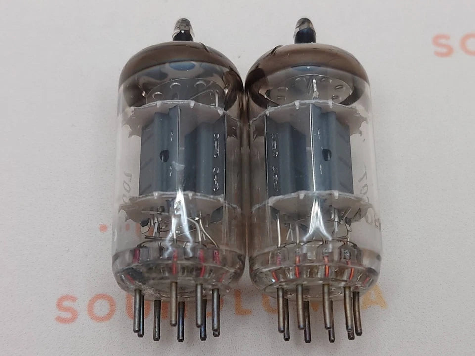 Valvo ECC83 12AX7 Short Plates Dimple Disc Getter - Heerlen