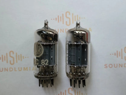 Valvo ECC82 12AU7 Long Plates 30° Hamburg