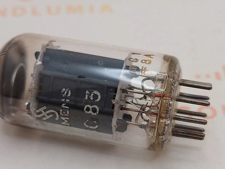 Siemens ECC83 12AX7 vacuum tube with O-Getter and Long Plates, image 12