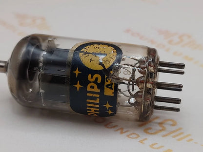 1x Philips ECC82 12AU7 Long Plates O-Getter - Monza 1959 - Near NOS