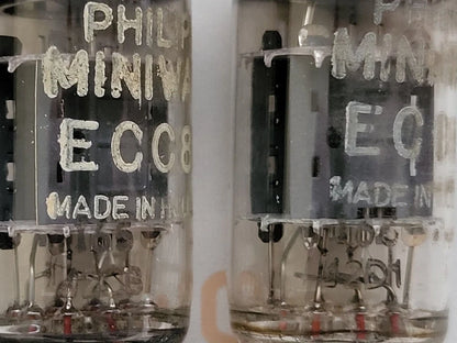 Philips ECC83 12AX7 Short Plates O-getter - Heerlen