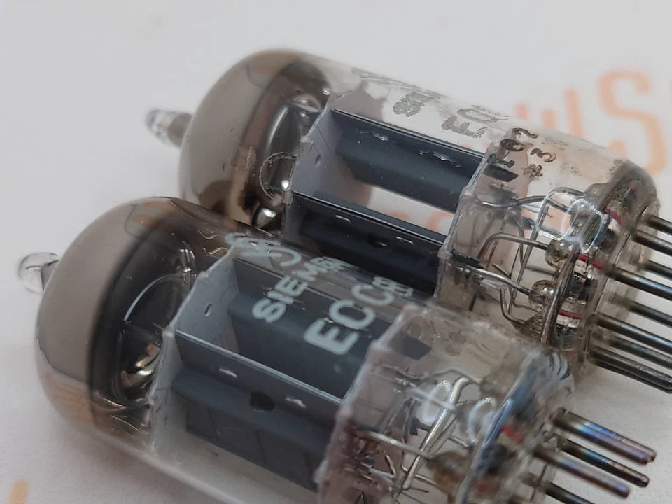 Siemens ECC83 12AX7 vacuum tube with O-Getter and Short Plates, image 29