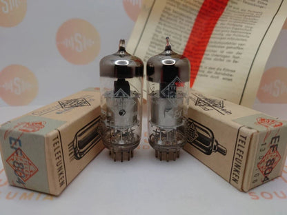 Telefunken EF804 Plaques Argentées O-getter Diamant Fond - Ulm