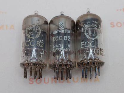 Valvo Hamburg ECC82 Short Plates 30° O-Getter