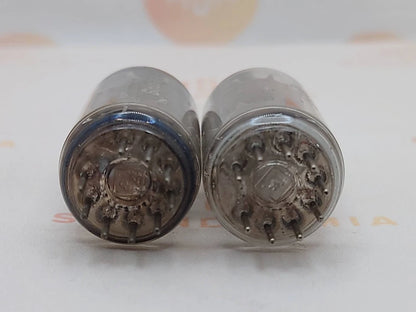 Telefunken ECC82 Rippenplatten Red Tip Matched Trio - ◇ Basis - Berlin '61 - NOS 