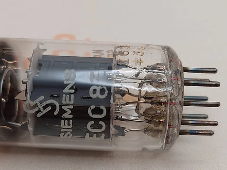 Siemens ECC83 12AX7 vacuum tube with O-Getter and Short Plates, image 30