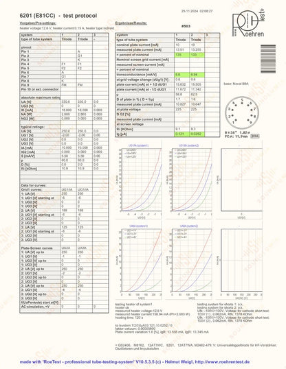 Valvo 6201 O-getter - Hamburg
