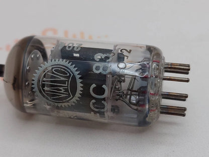 Valvo ECC83 12AX7 Short Plates Dimple Disc Getter - Heerlen