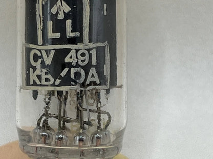 Mullard CV491 Long Plates Square Getter